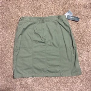 Lauren olive colored skirt